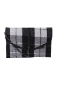 Hudson Nicole Bag Plaid Crossbody OS Danielle Black White