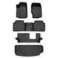 Grand 3 3rd Row Cherokee Smartliner for Set 2021-2023 Mat All Row Liner Cargo Behind climate Liner Jeep Black & Black Custom L, Floor SA0568-B0568-C0568-E0568 the Fit