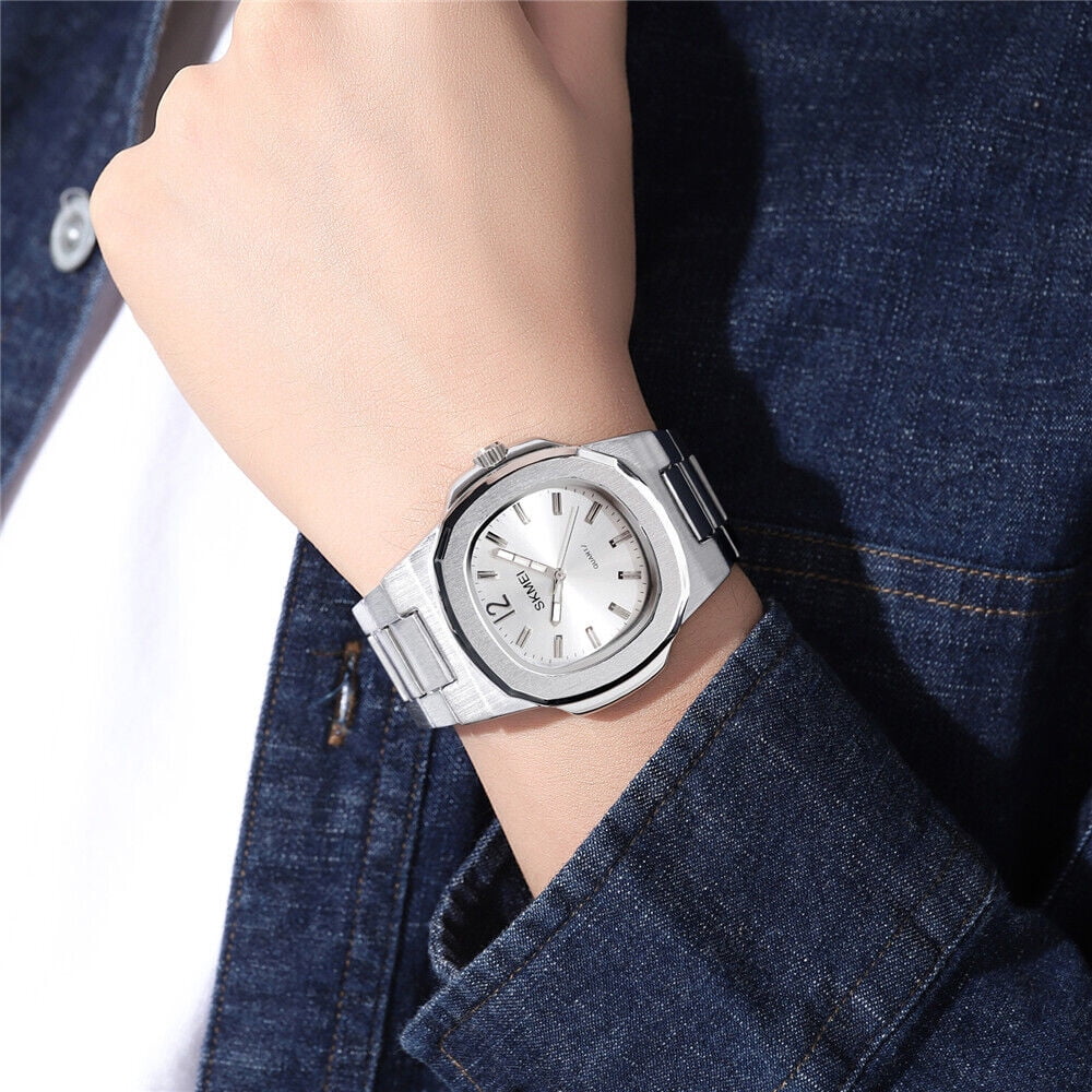Men Wristwatch Male Luxury Gift Gold Quartz For Steel Business Watch