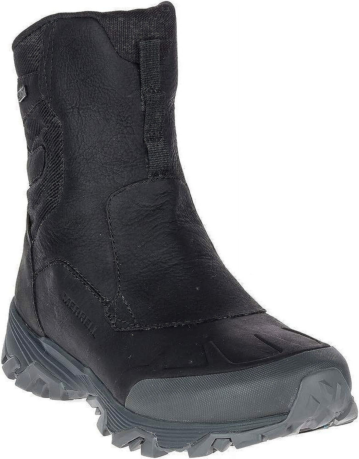 Merrell Men's Polar ICE+ Black, COLDPACK Boot, Waterproof Zip 8" Snow M US 7