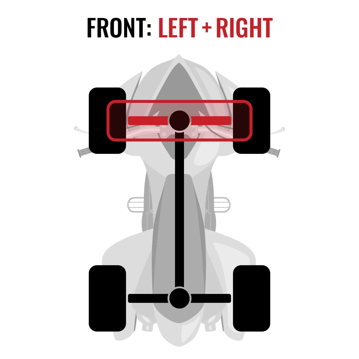 XT Commander pc with Sixity Front 2015 2 1000 XT Right DPS compatible Can-Am - 1000 Axle 4X4 Left MAX