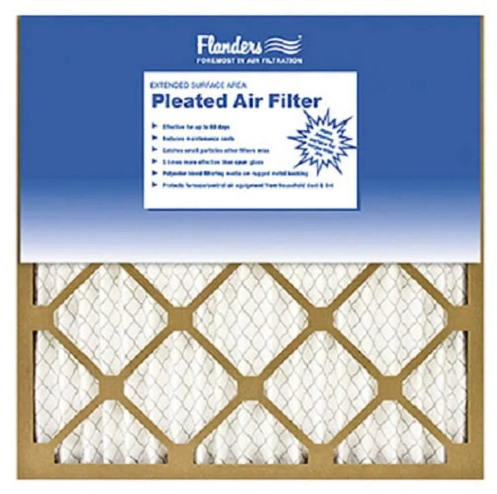 20" MERV - Basic Pleated x Case AAF/Flanders 6 of Furnace Air Day Disposable 1" 60 Filter 12 20" x 81555.012020