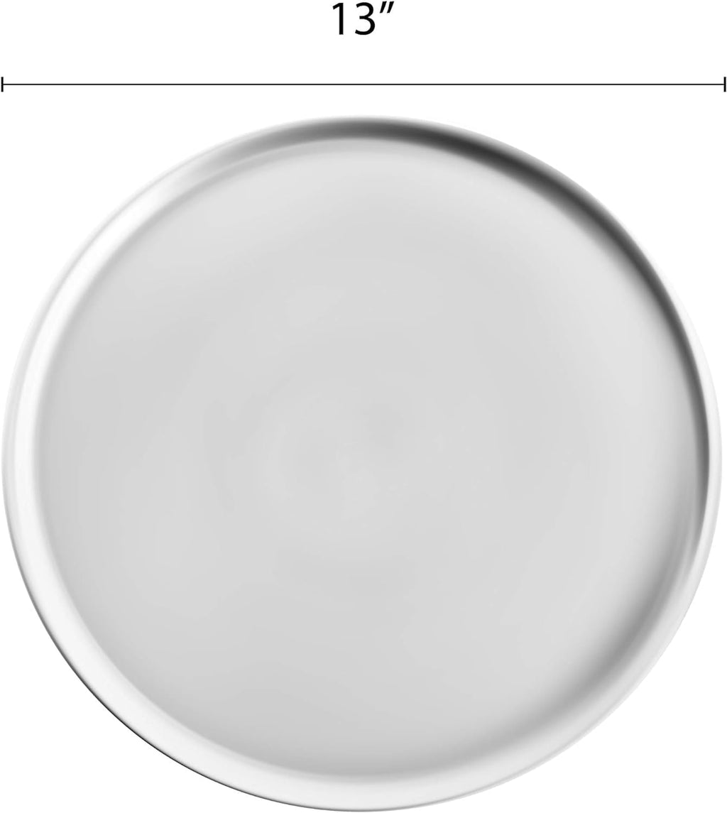 Tray Kitchen Tray Tray Home Pizza Baking Round Pizzeria 13” Aluminum for Bakeware Pizza 6 Round Restaurants & design Pan - Coupe TrueCraftware- Pizza Set Pan Baking of Tray