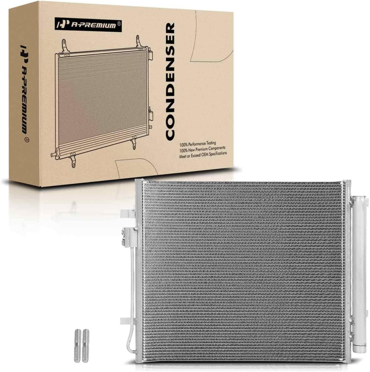 2021-2022 97606Q5250 2021-2022, Conditioning 2022, A/C Replace# A-Premium with Kia Condenser Cruz Hyundai Air Santa Santa Fe 2.5L, Sorento Compatible &
