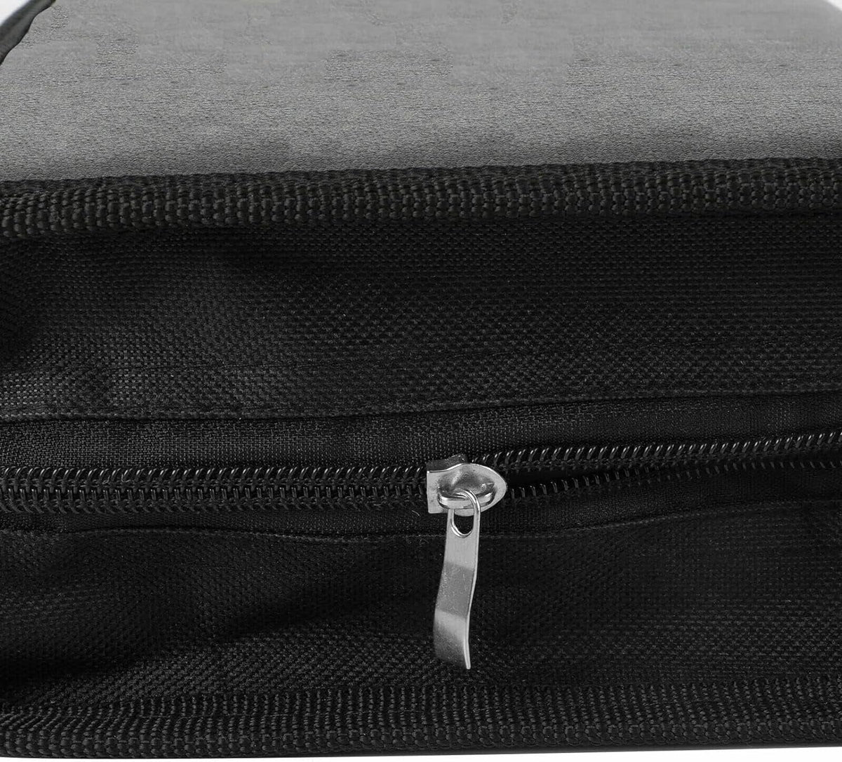 Case Car PU With Home, Disc Portable Bag Capacity Storage Organizer Leather Case Wallet, Zippers, / Holder Office,Travel, For / Storage 80 Binder