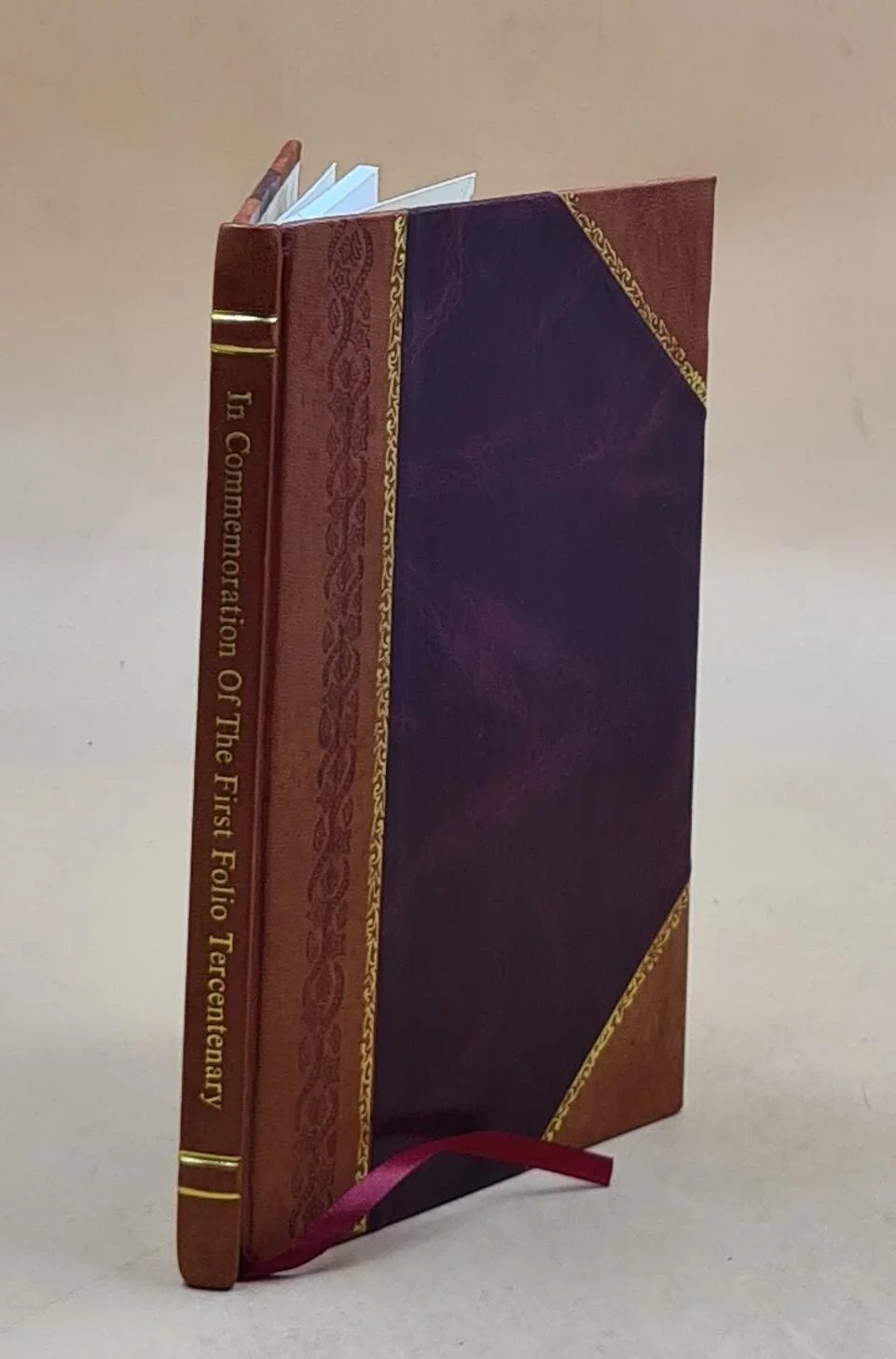 a resetting the Bound] [Leather tercentenary; of first of In commemoration folio