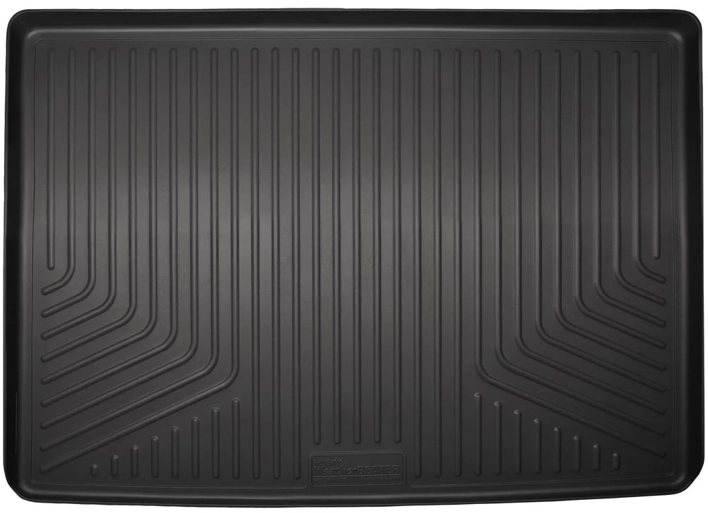 Black Compatible RealTruck Yukon Chevrolet - 28221 Husky Liner by with Seat 2015-19 2015-19 2015-19 3rd Cadillac Suburban, Cargo Escalade XL Behind GMC ESV,