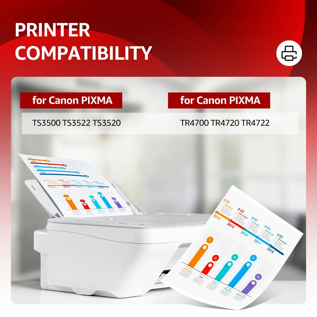 with Ink TS3500 PG-275/CL-276 Cartridge TR4700 2 TS3522 Black TR4720 Cartridge and use PIXMA Pack Canon Ink Color PG-275XL TS3520 Black for Canon Multi Printers(Black, Pack)