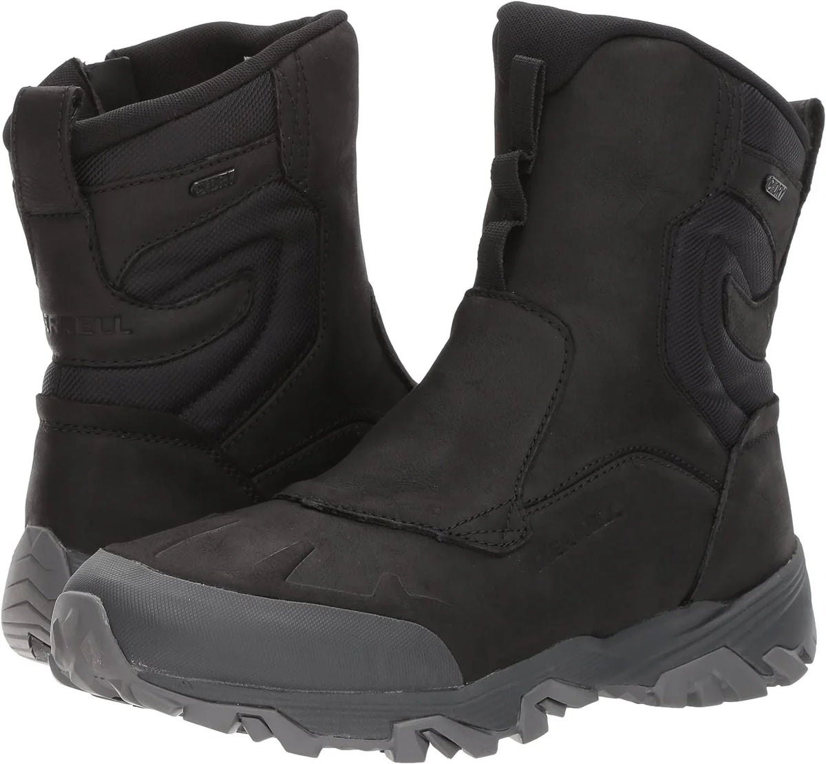 Merrell Men's Polar ICE+ Black, COLDPACK Boot, Waterproof Zip 8" Snow M US 7