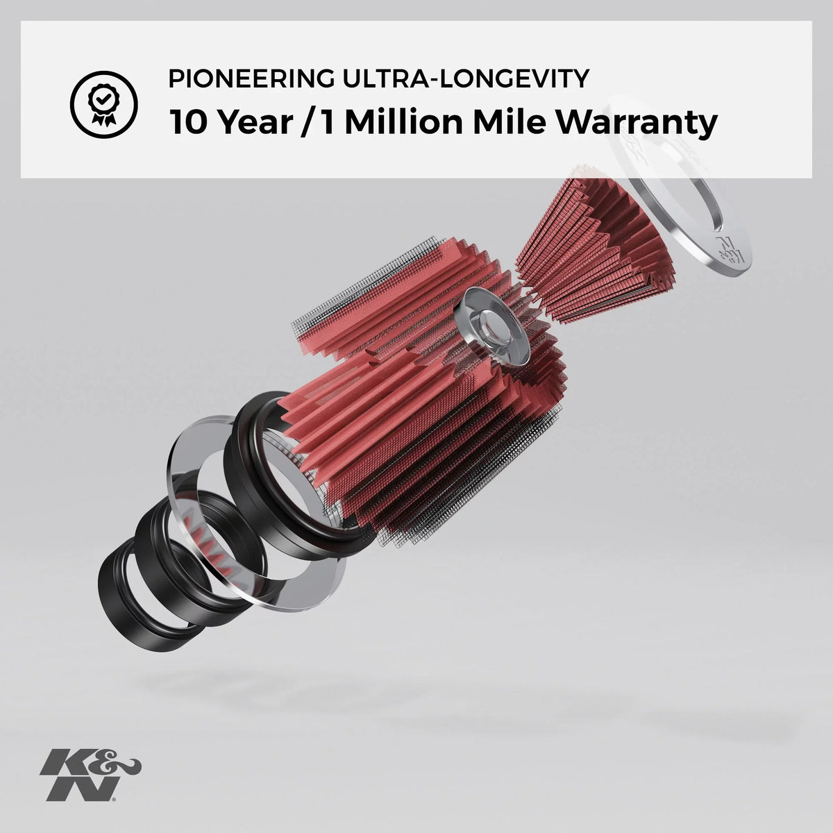 4.5 ID; Air in/2.5 in 2.25 (89 Clamp-On mm) , Flange mm) (114 mm) mm/64 K&N mm) in Tapered; RG-1003RD-L Universal in 4.5 in/2.75 Height; in Filter: Washable: Round 3.5 (70 Engine (114 mm/57 Top Base;