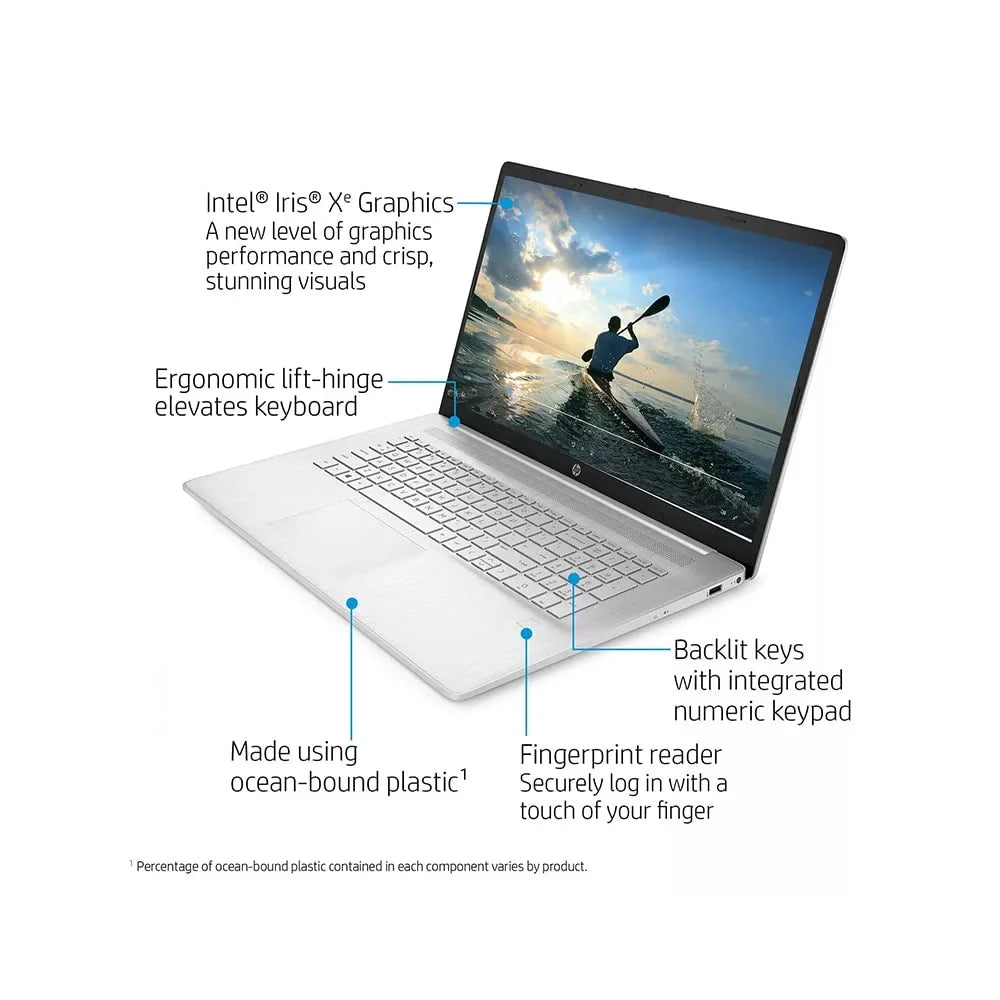 Webcam, Silver, SSD, Keyboard, i7-1165G7, Backlit 11th 17.3" Audio, HD IPS HP Generation 2TB USB Card 64GB Graphics, Core Xe 32GB 2021 Laptop HD Computer, Windows RAM, OS, Iris FHD PCIe