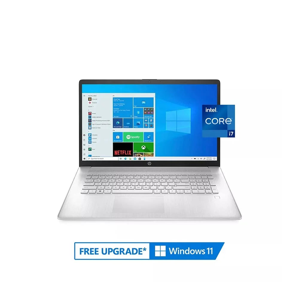 Webcam, Silver, SSD, Keyboard, i7-1165G7, Backlit 11th 17.3" Audio, HD IPS HP Generation 2TB USB Card 64GB Graphics, Core Xe 32GB 2021 Laptop HD Computer, Windows RAM, OS, Iris FHD PCIe