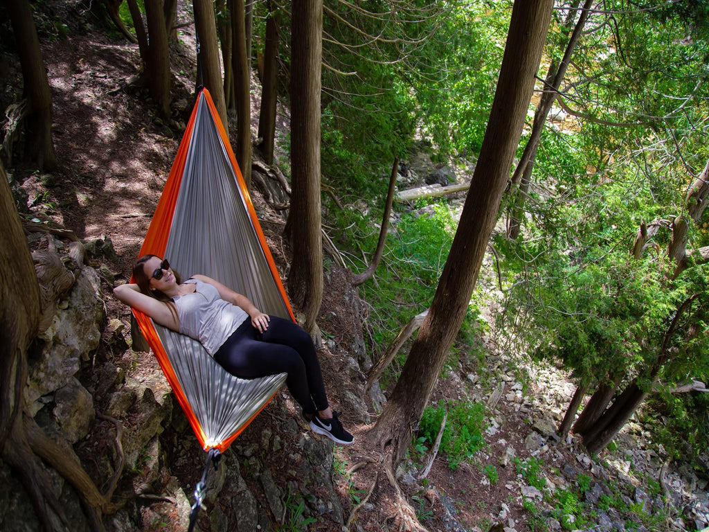 Duty Hammock Nylon Orange Gray and Heavy Traveler’s Collection The Hamptons Lightweight 128"