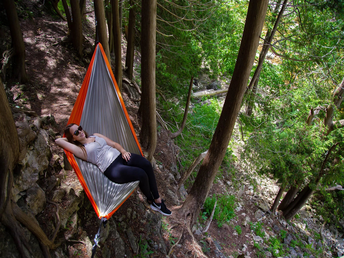 Duty Hammock Nylon Orange Gray and Heavy Traveler’s Collection The Hamptons Lightweight 128"