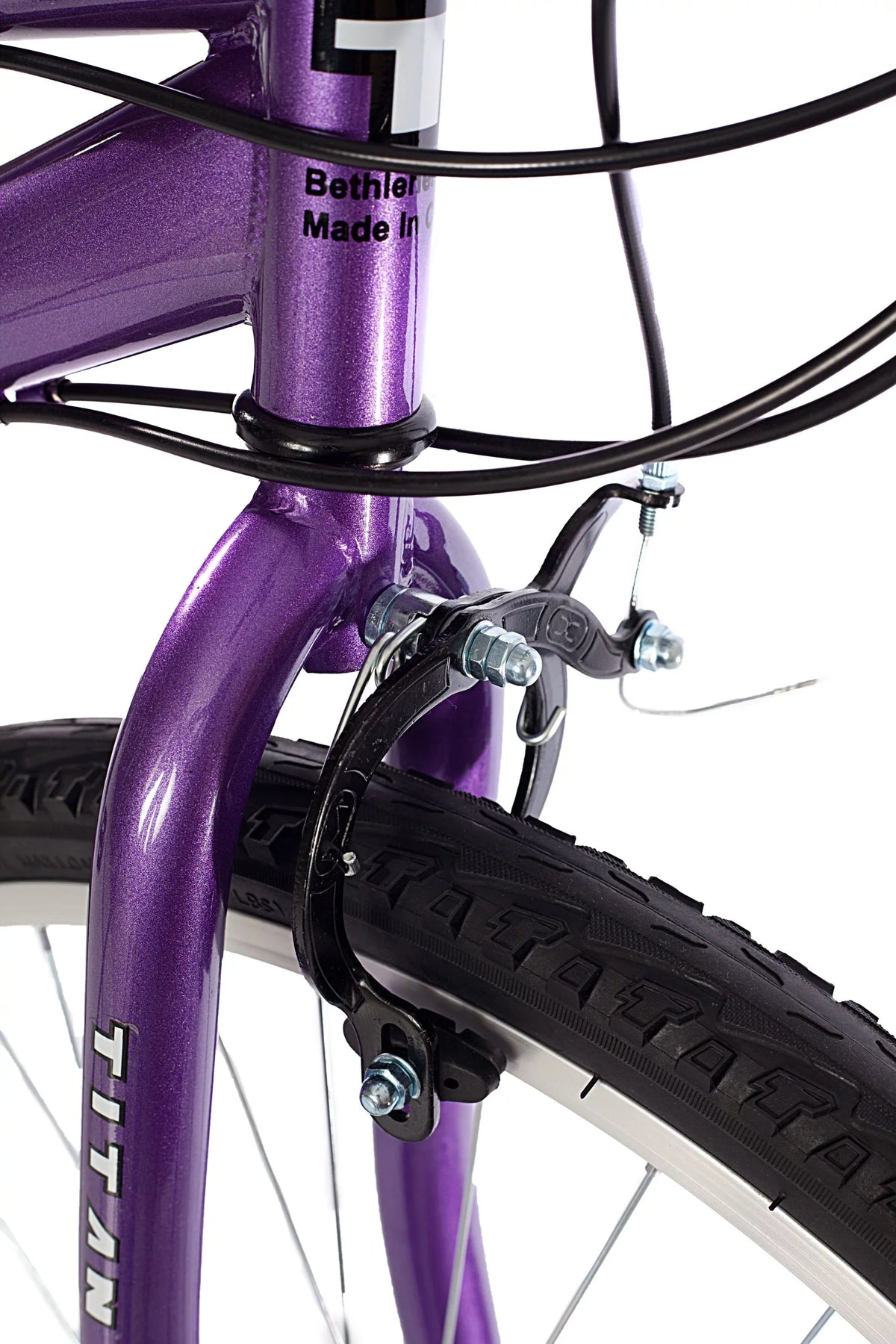 Black Wildcat Bike, Mountain 18-Speed Titan Women's Purple and