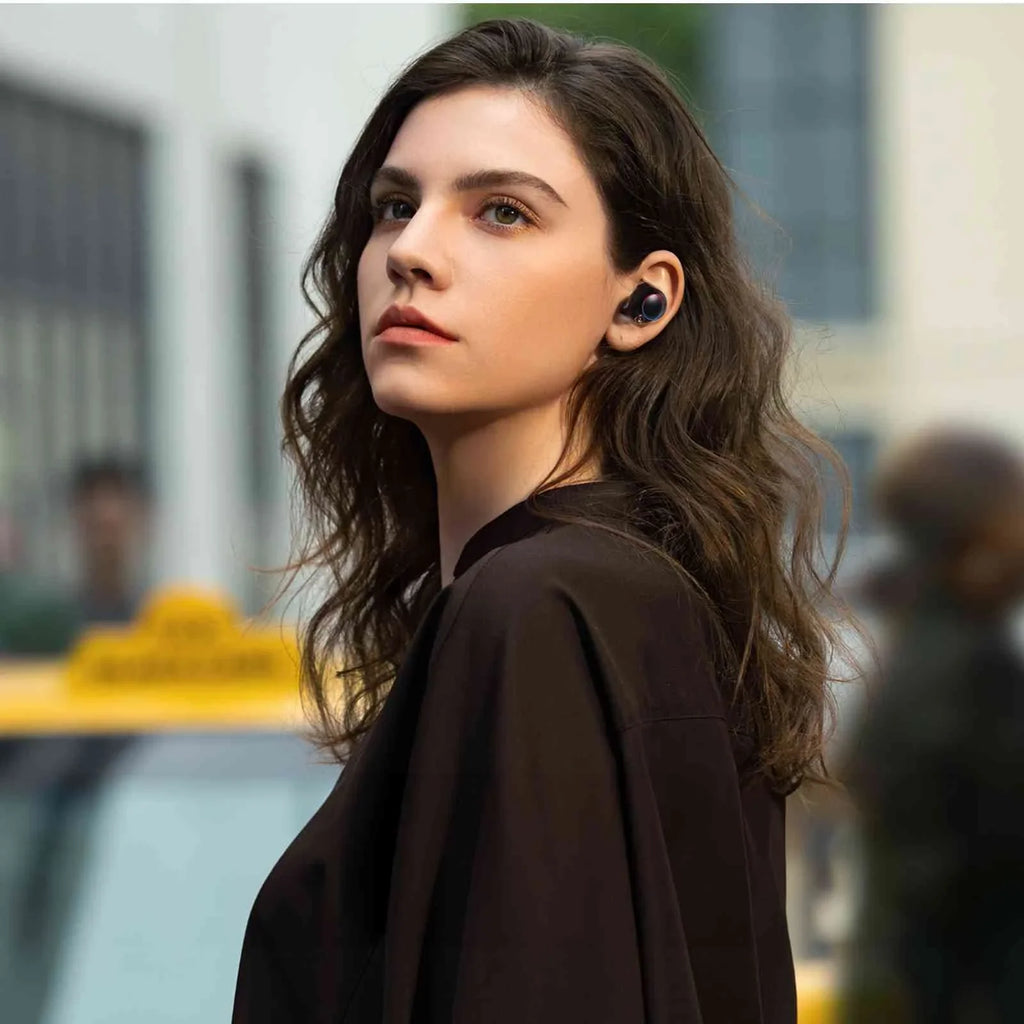 '+ Boost Connection, Dual Earbuds UrbanX Bluetooth Bass Lenovo IPX5 K12 Resistance, liquid 5.2 Case, Wireless True Bluetooth Black, Balanced, Compatible Charging Pro Connect, with