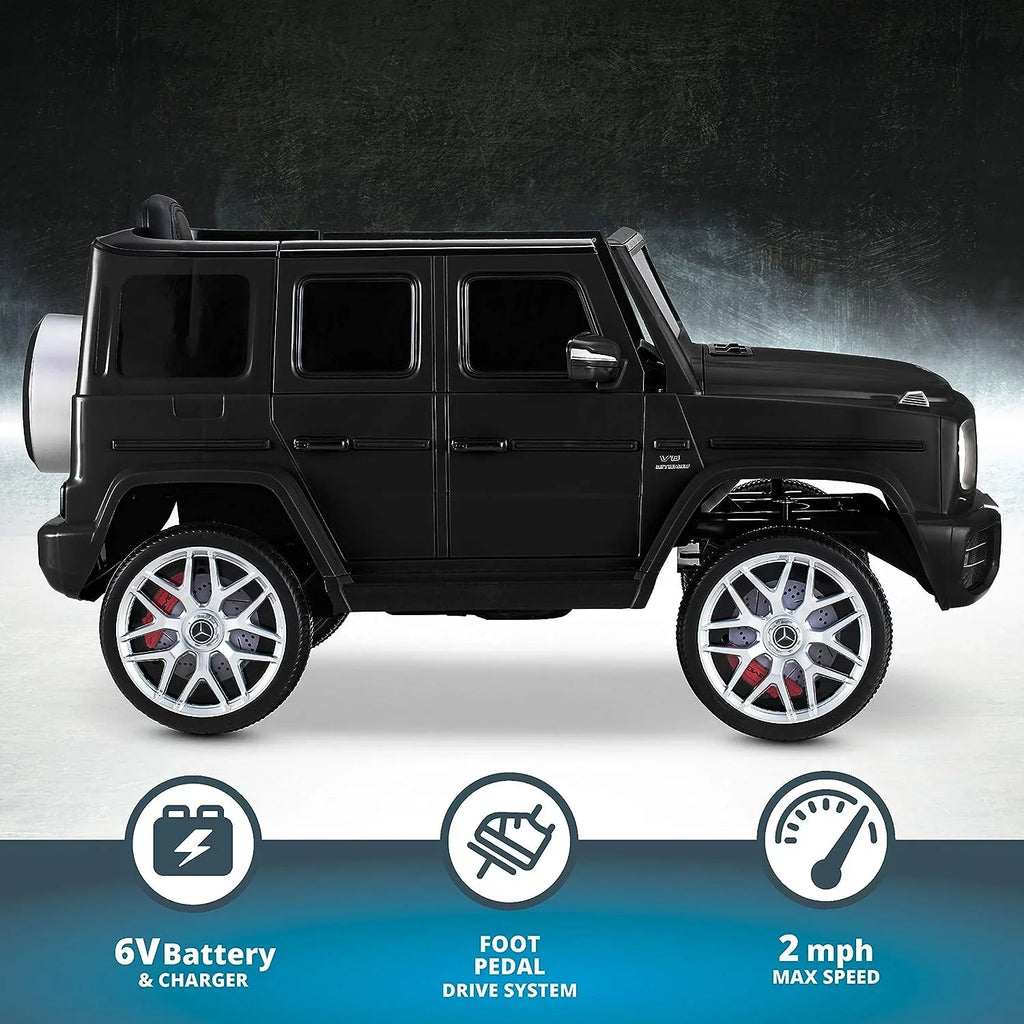 Black Electric Toy, Ride-On 6 Ages 3-5 Car G63 Trax Volts, Years, Kids AMG Kid Benz