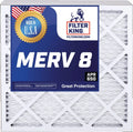 4-PACK Air | King 15.5 MERV dimension: 0.5" USA Filter | Furnace x A/C 8 Filters 24.5 Actual | | Pleated 16x25x0.5 x Filter IN MADE HVAC