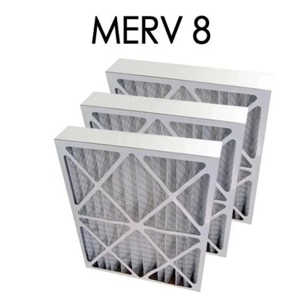 | 3PK - Pleated 15.5x19.5x3.625 dimension MERV Actual 8 Filter 16x20x4 Air