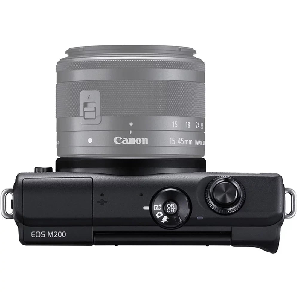 M200 Lens & More! Mirrorless + Bag Canon (Black) 64GB EOS (Black) STM 55-200mm Filter +UV IS + f/4.5-6.3 + Camera
