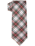 Tommy Mens Plaid Tie Hilfiger Silk Neck
