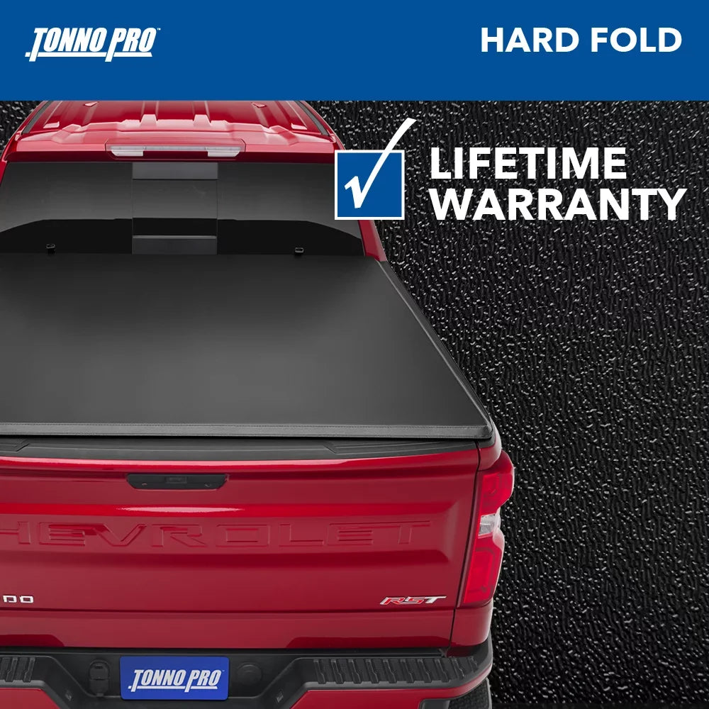 (81") 6' Bed | | 1999 Fits Truck Super F-250/350 Hard Fold, 2016 Hard Cover HF-366 Pro Bed Duty Tonno Folding - Tonneau 9"
