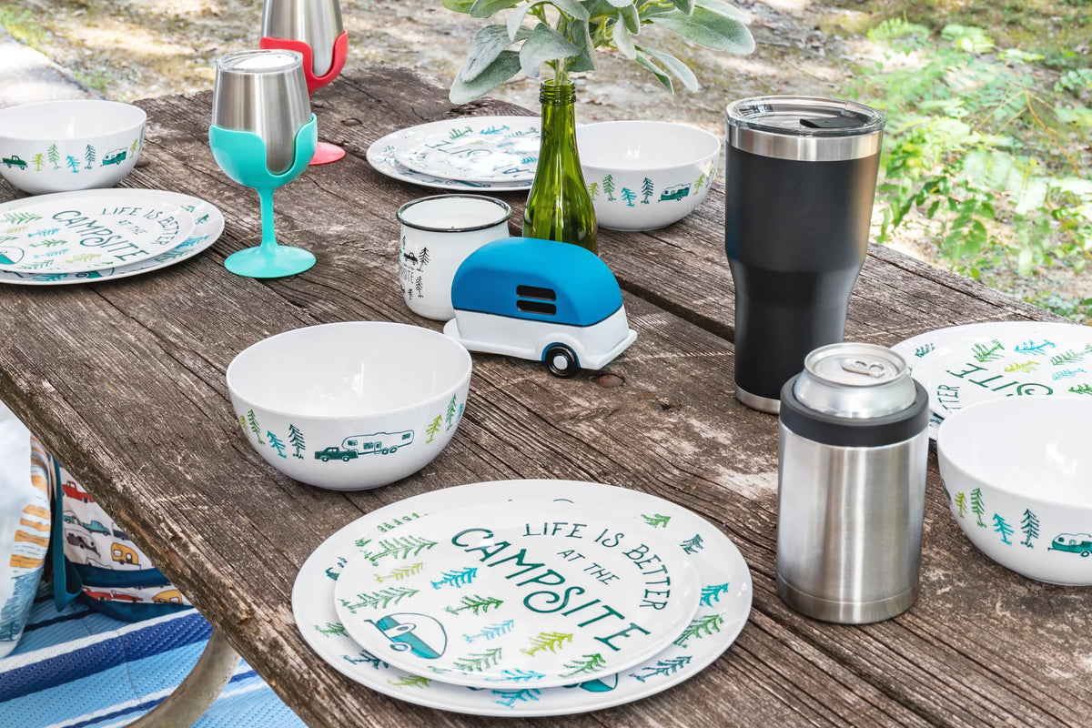Insulated 4 8oz in at | Life (53068) Stainless Construction, Campsite Kitchen is the Comes and Removable a Better Wine Tumblers Colorful Camco a dimension Vacuum 18/8 Stems, Features Grade Steel