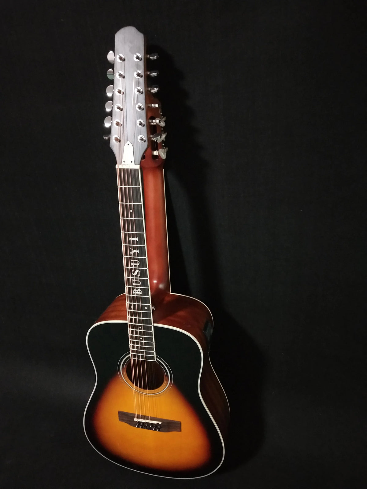 12/6 Neck, Sided Guitar Sunset PT Double 2021 Strings Acoustic Double Busuyi