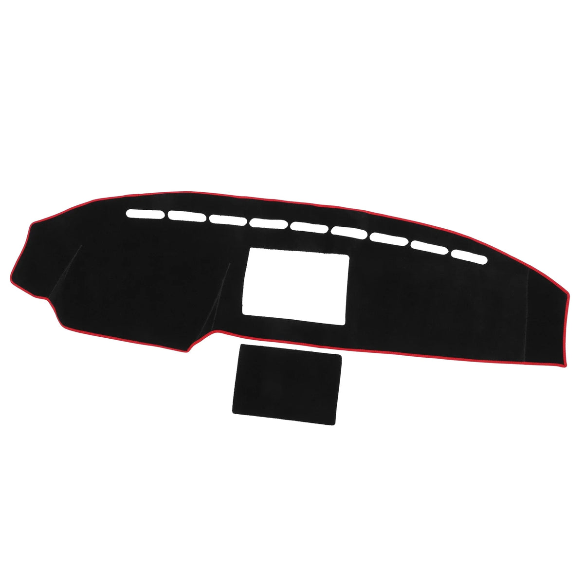2008-2014 Center Console Mat Bargains for Cover F150 Protective Unique Dashboard Compatible Polyester Black Car