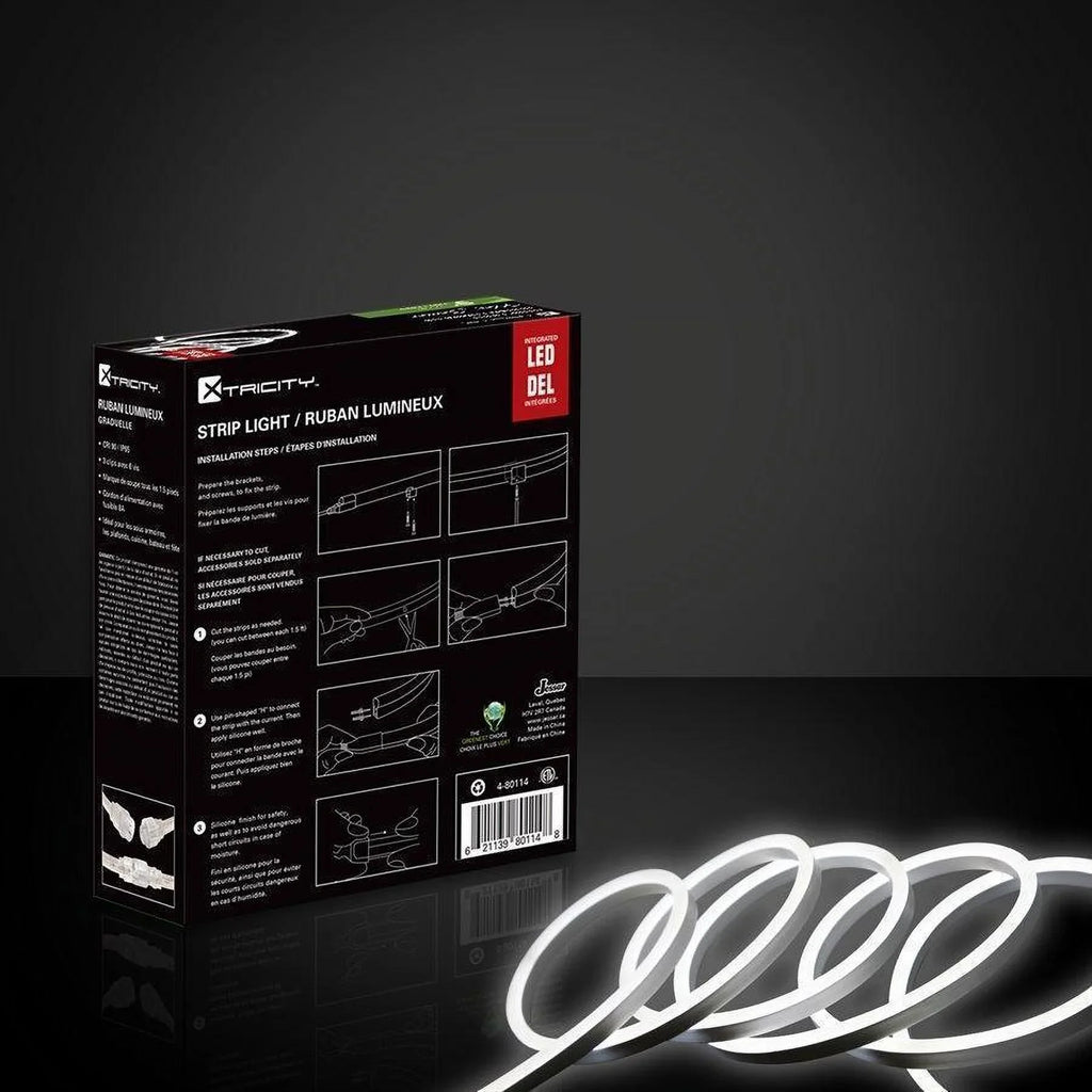exterior and Strip Flexible 9 Indoor Xtricity Led feet/6w-3'/120v/White 5000k