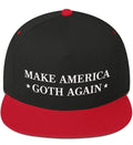 Hat Black/Red America Goth (Flat Hat Make Bill), Again