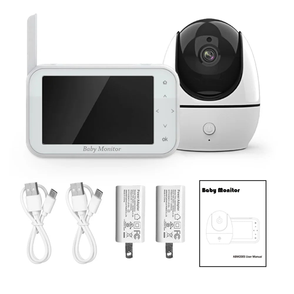 Inch Motion Vision LCD 720P Audio Screen inch 4.5 Way 2 Infrared Infrared 8 with Audio Dazzduo Monitor 4.5 Camera,Function Loop - Wireless OWSOO 2-Way 4.5 Includes - Camera 8 LCD Camera Video LCD