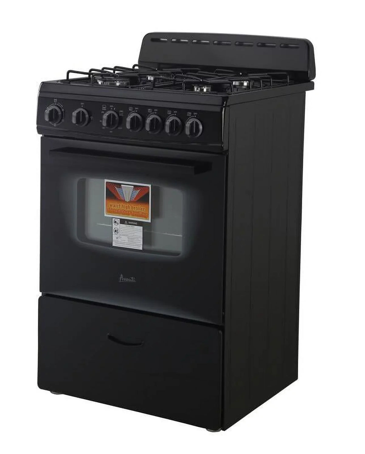Range Black Oven, Avanti Compact in 24" (GR2415CB) Gas