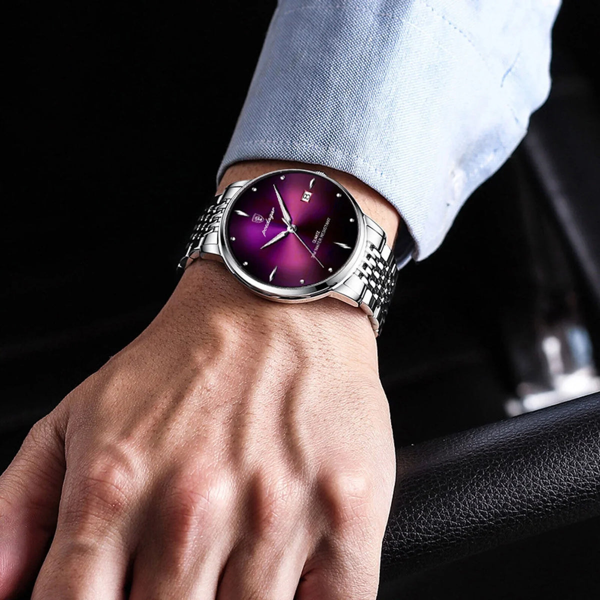 Quartz Men's Steel Waterproof Stainless Classic Luxury Wristwatch Luminous Watch