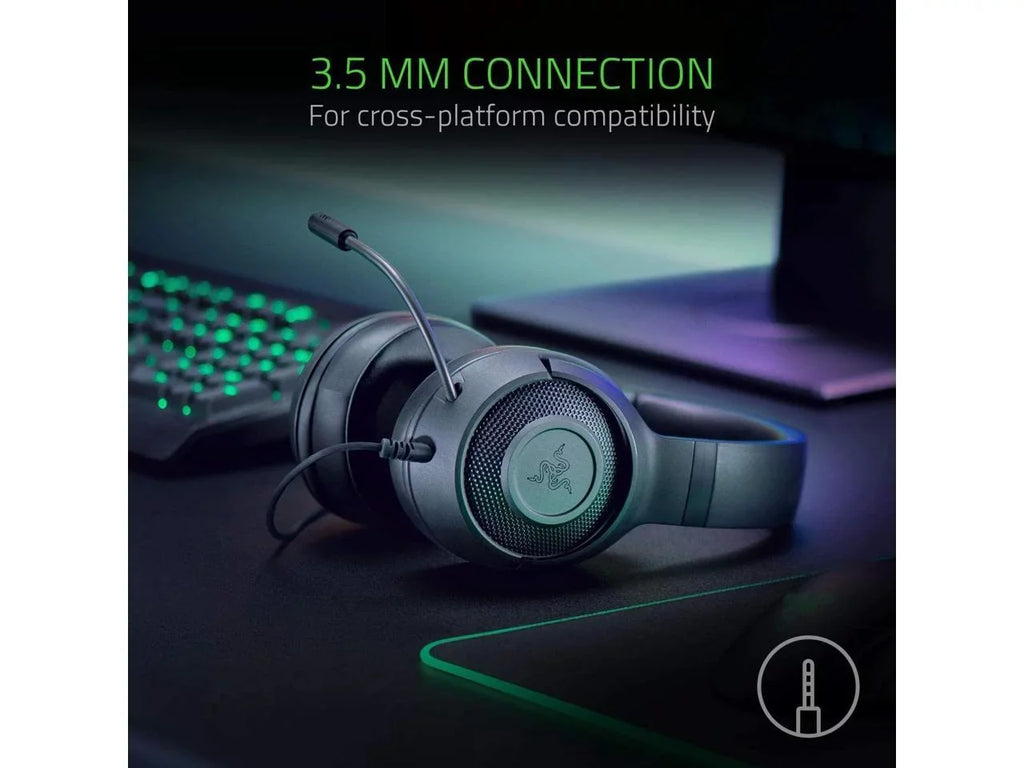 Xbox, Switch Cardioid Capable Surround Lightweight Lite Microphone Sound 7.1 Razer X - Ultralight Classic PS4, Frame Gaming Nintendo PC, for Bendable Kraken Headset: Black