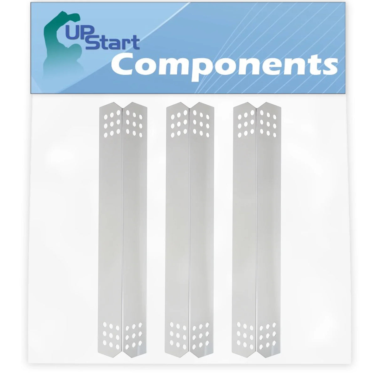 1/8" Heat Kitchenaid Bar, Flavorizer Tamer, Vaporizer Parts Plate 3-Pack Grill Bar, Burner Compatible BBQ Replacement for Stainless Flame Barbeque Steel 730-0336D Cover Tent 16 - Shield