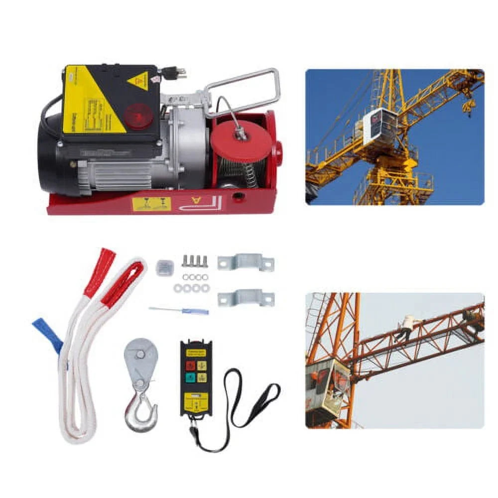 Professional Wireless Control Remote Crane Electric With LBS Hoist Winch 440