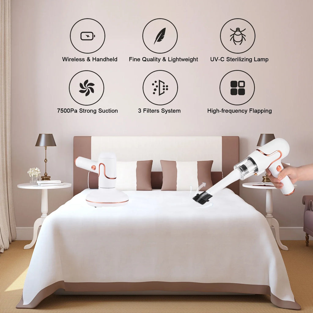 Couch Machine Dust Cleaner Deep for Cleaning Timesmin Mattress Strong Pet Carpets Anself Removal Handdeld Sofa Suction Mint Hair Bed 8000 Lamp