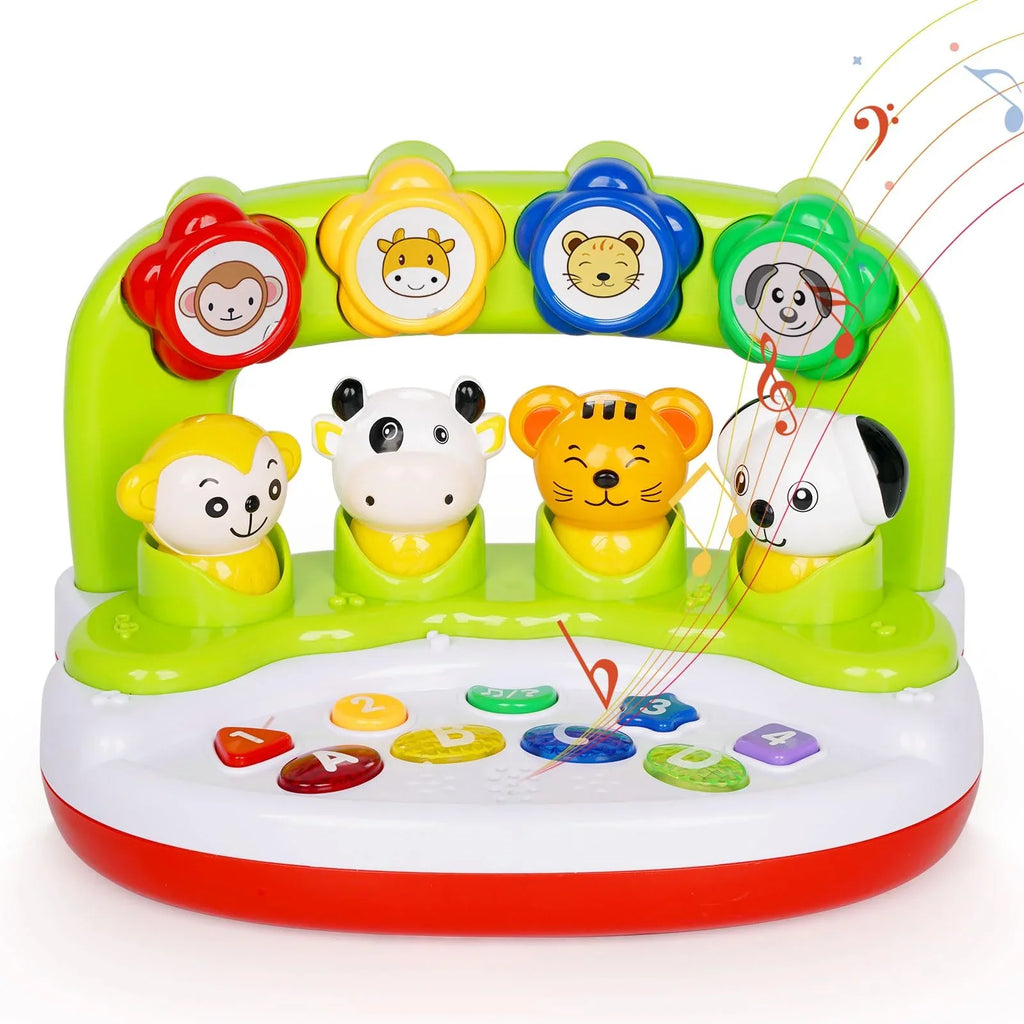 Months,Activity Music 6 & Learning Toy 12 Infant 12-18 Educational with Sensory Toys to Months, Animal Center Interactive Toy Light, Toys Baby Toys