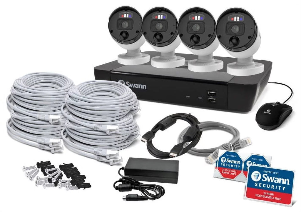 System Channel 8 4 - 12MP Camera Security NVR Swann SWNVK-890004 SwannForce
