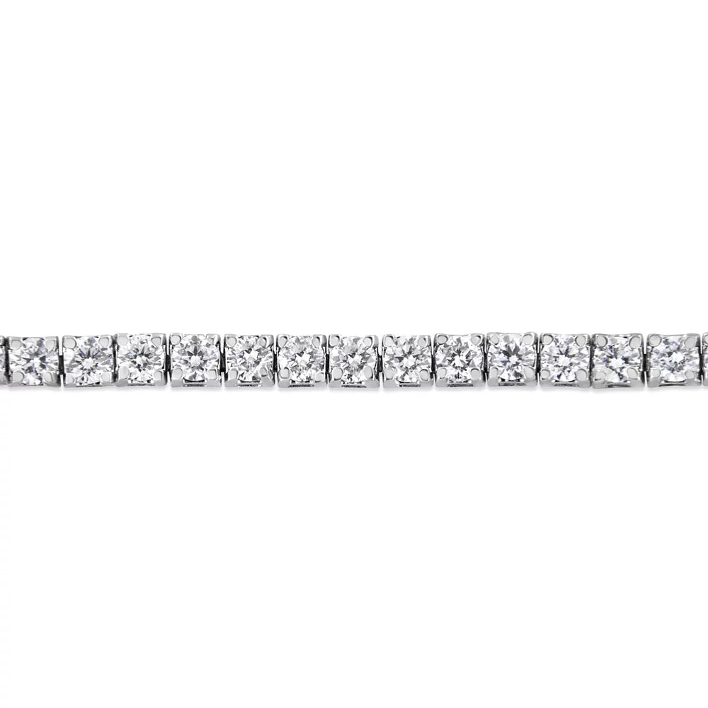 Classic 2.0 Color, Cttw (F-G Grown Gold 14K VS2-SI1 7.25" Tennis Diamond Lab Clarity) White Bracelet