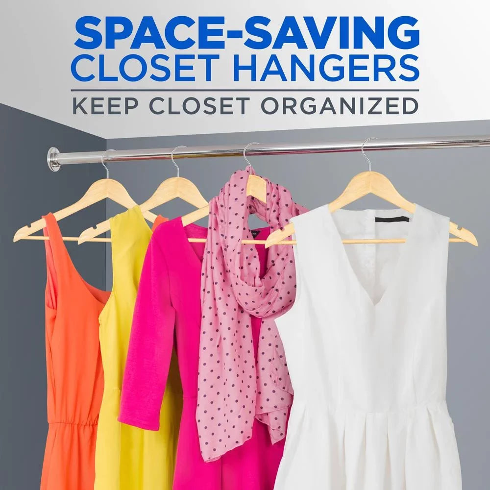 Clothes, Heavy Solid Hangers SereneLife for Hangers, Pieces Set Wooden 50 Hanger Suit Duty