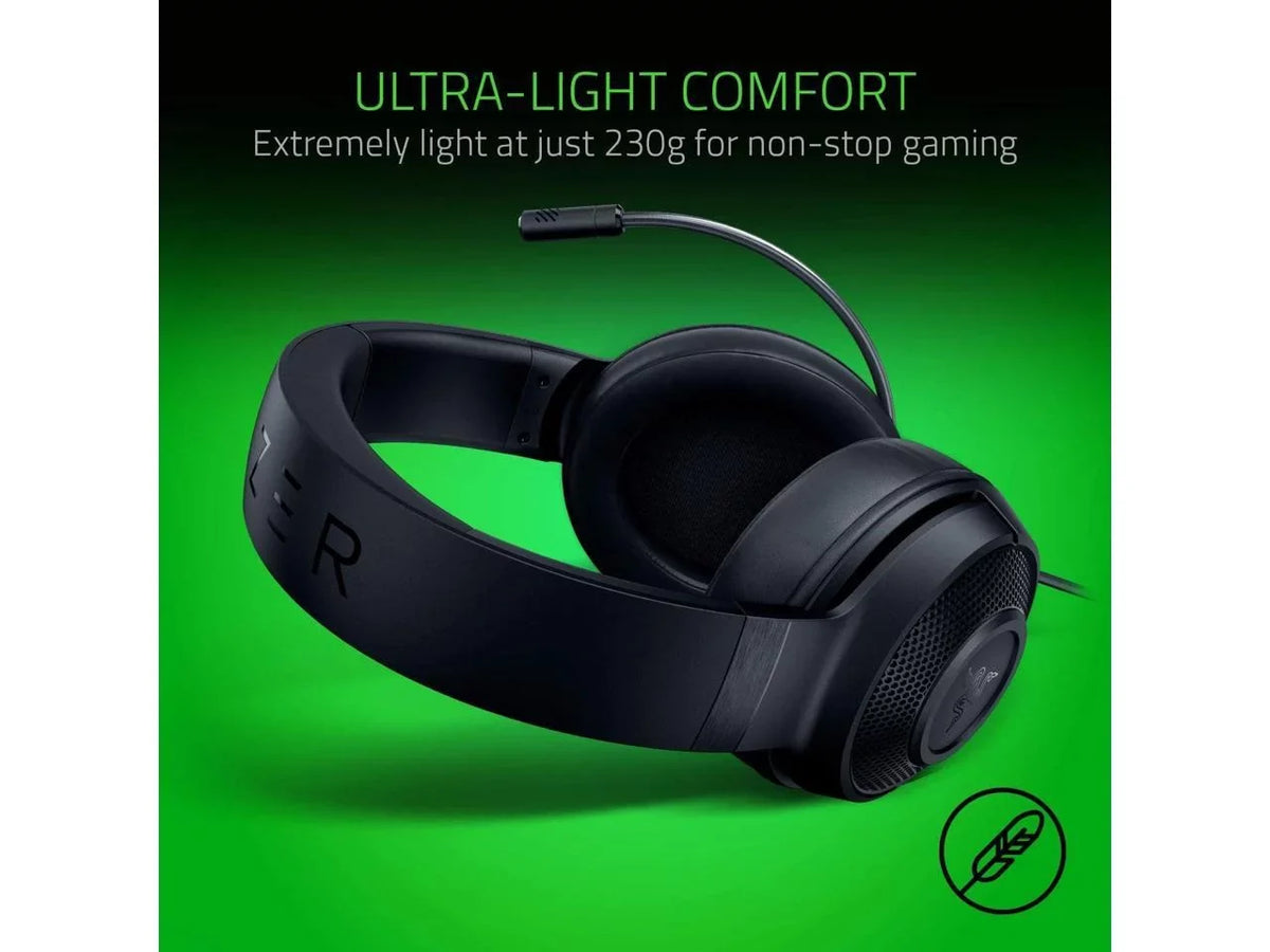 Xbox, Switch Cardioid Capable Surround Lightweight Lite Microphone Sound 7.1 Razer X - Ultralight Classic PS4, Frame Gaming Nintendo PC, for Bendable Kraken Headset: Black