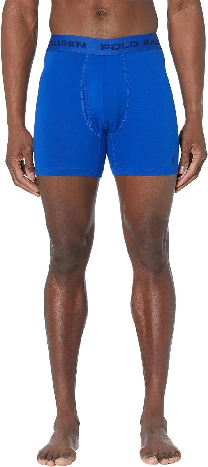 Heather/Rugby Lauren FX: Friction Navy/Andover Polo Pouch Brief Boxer Free Ralph Royal LG Cruise Freedom