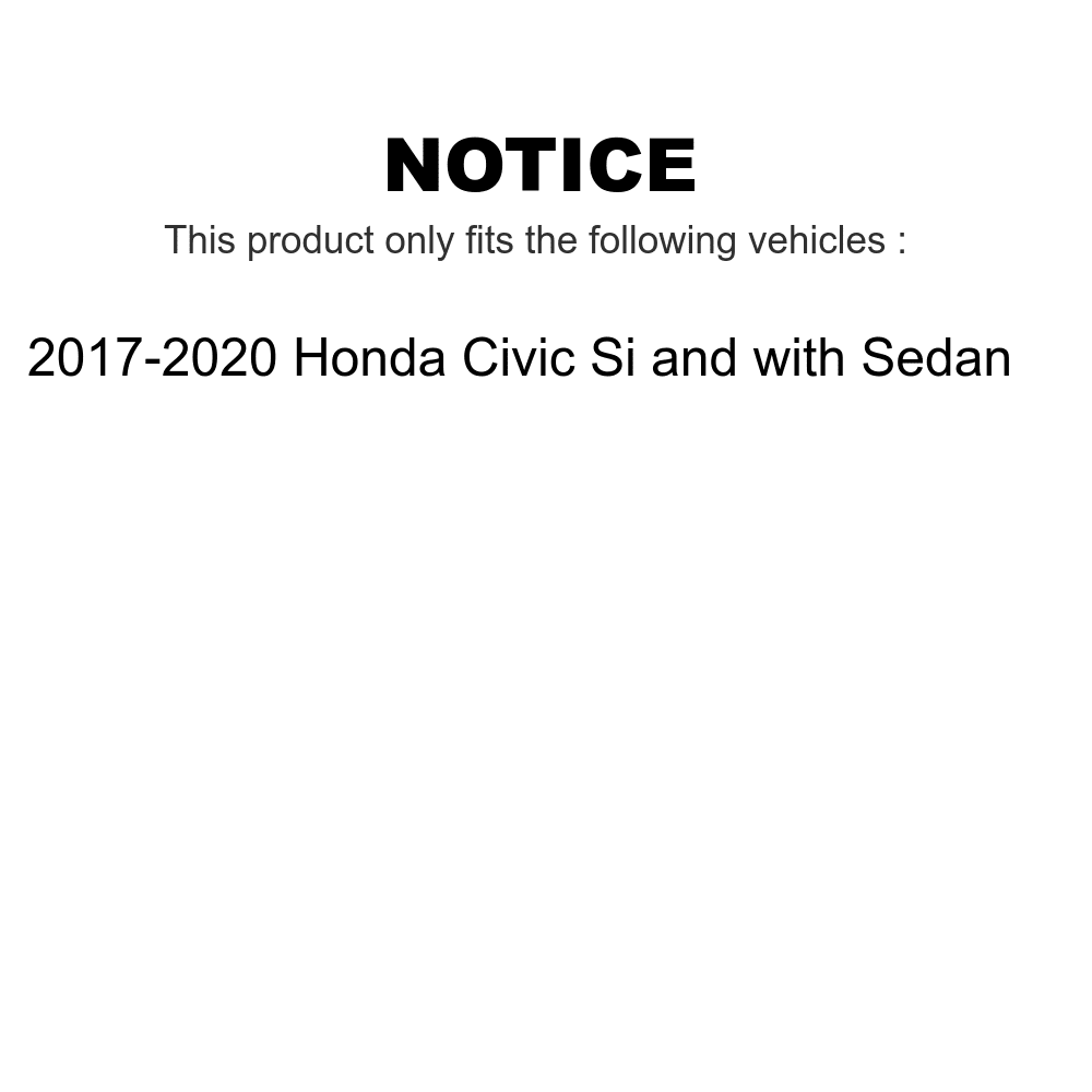 Brake KDA-100025 - Rotors Sedan with 2017-2020 Kit Transit For And Disc Ceramic Front Civic Drilled Pads Auto Coated Slotted Honda Si