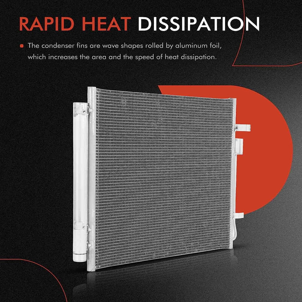 2021-2022 97606Q5250 2021-2022, Conditioning 2022, A/C Replace# A-Premium with Kia Condenser Cruz Hyundai Air Santa Santa Fe 2.5L, Sorento Compatible &