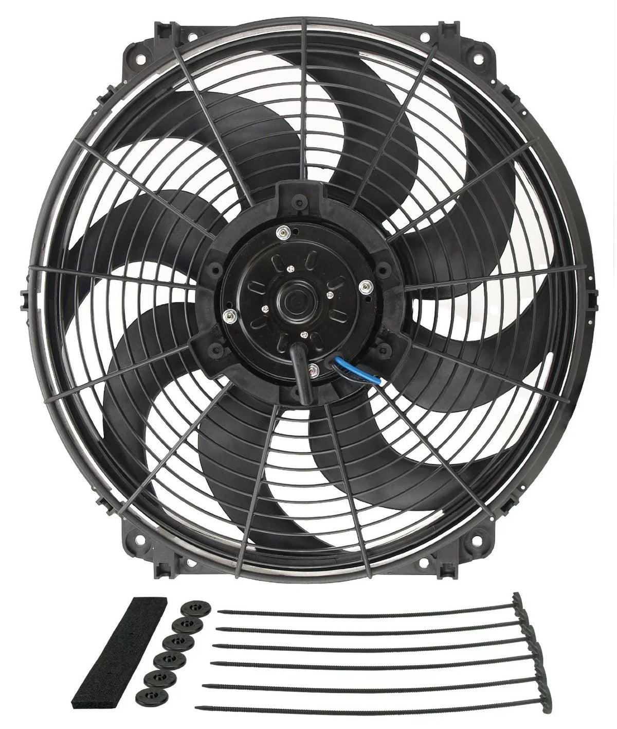 2014 NISSAN Fits select: Electric GMC SIERRA, Standard Tornado Kit 16626 16" Derale SENTRA Fan 2013