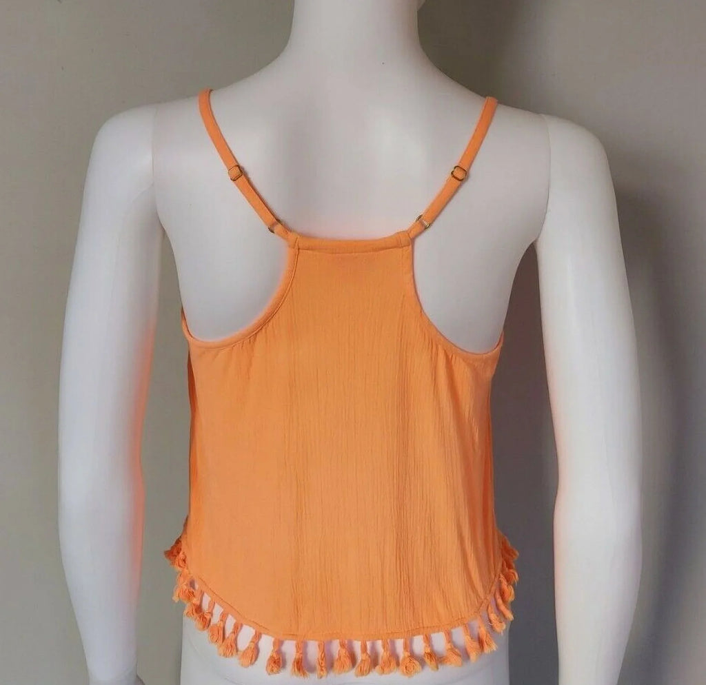 Pulitzer Glow Embroidered Melon Katen Lilly Crop (XL) TOP