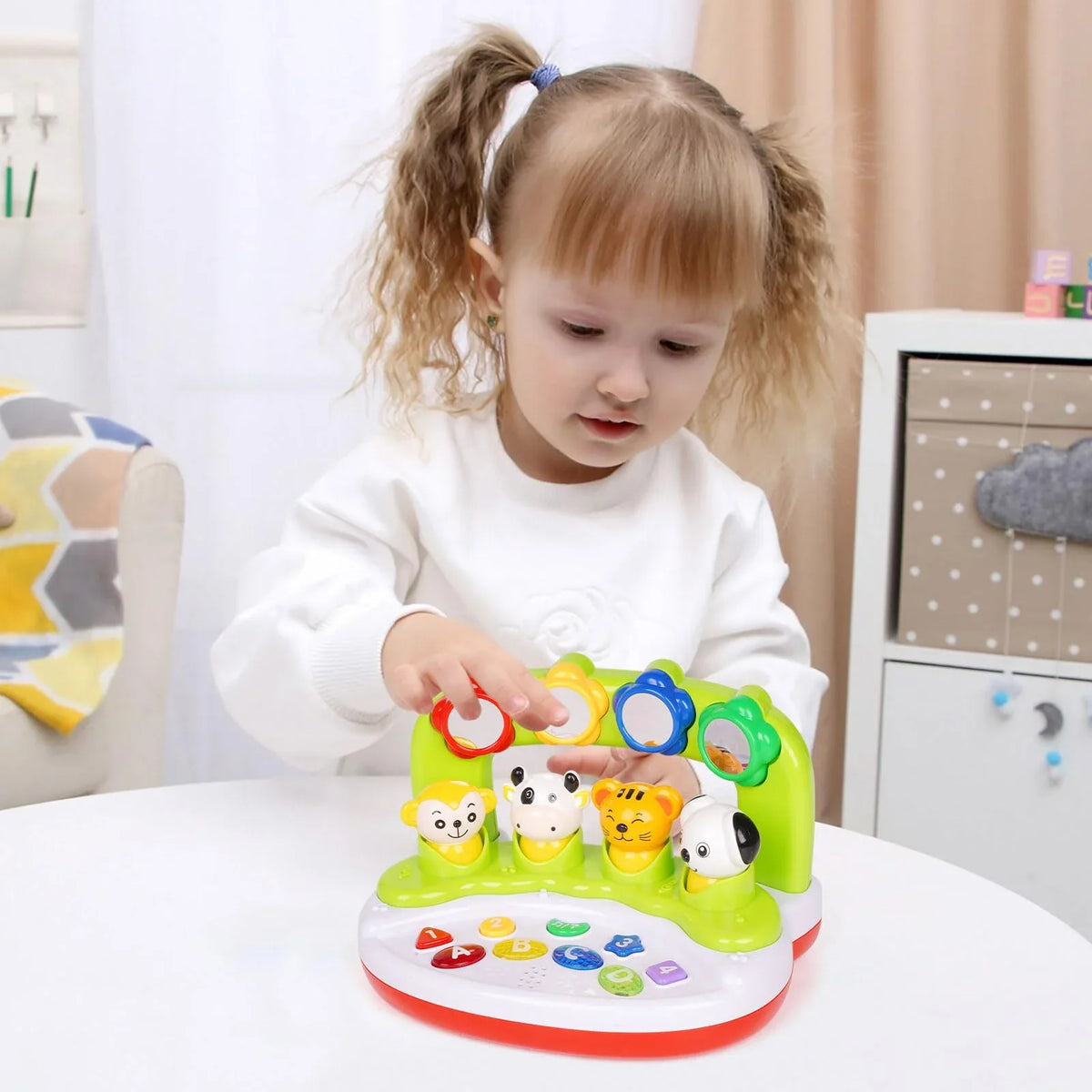 Months,Activity Music 6 & Learning Toy 12 Infant 12-18 Educational with Sensory Toys to Months, Animal Center Interactive Toy Light, Toys Baby Toys