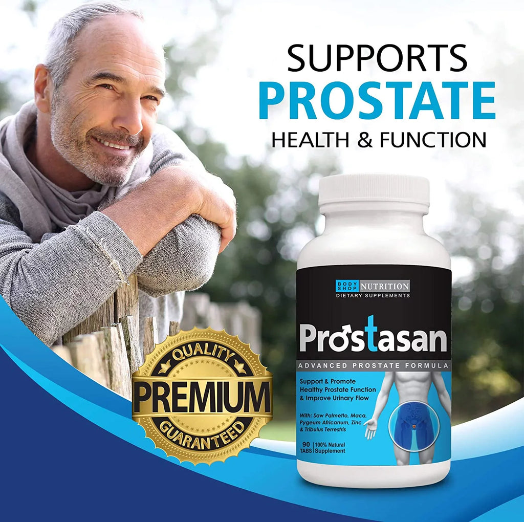 100% Urinary Prostate Healthy Health Prostate Natural Made for Prostasan - Inflammation Men's Promote USA - - Formula Dietary Flow, Function in Supplement 90 Prostate Boost Relief, Caps-